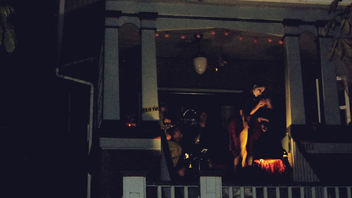 band on the porch