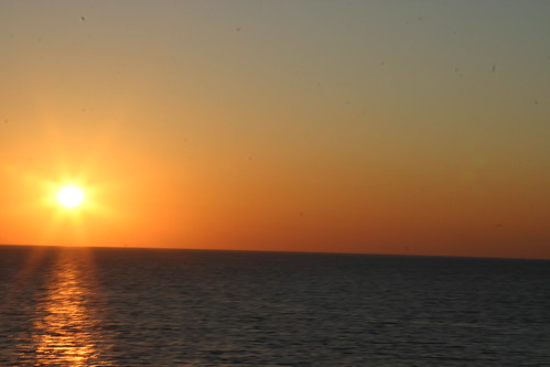 Sunset on Ferry to Greece