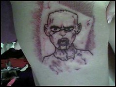 Kat's Zombie tattoo.. that I drew.