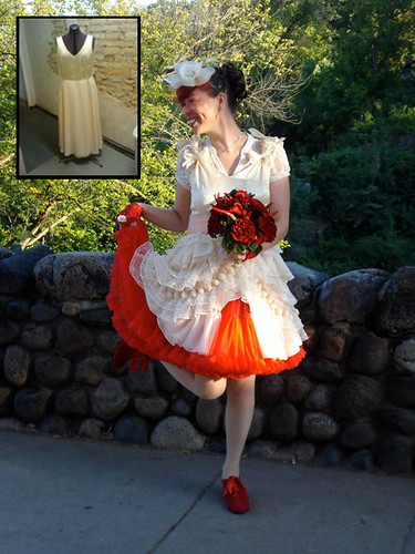 upcycled wedding dress