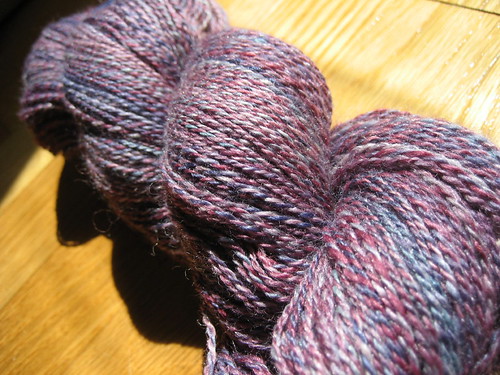 Spunky Eclectic merino/silk in Thunderstorm - 2 ply