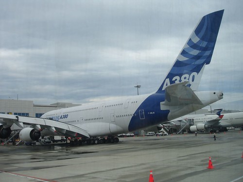 機尾處近觀A380