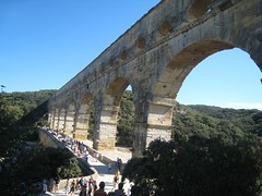 Pont du Gard Aquaduct was originally 31 miles when built in 19 B.C.