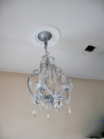 powder room chandelier