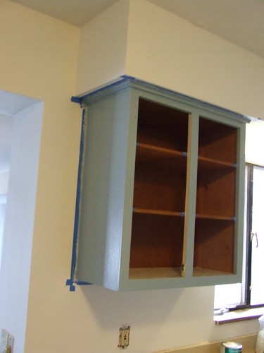 Light blue cabinets