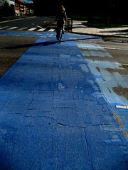 Blue Bike Lane
