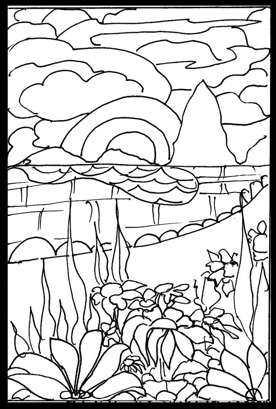 japanese art coloring pages printable - photo #10