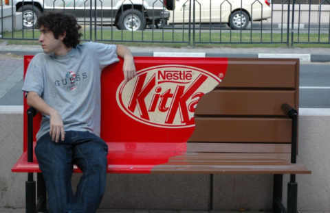 KitKat：簡單的座椅廣告