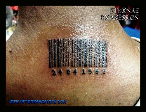 Bar Code tattoo bangalore
