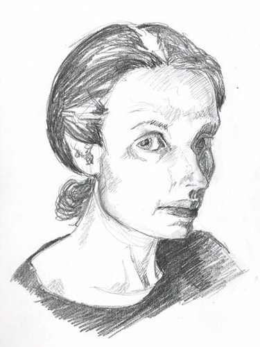 self portrait in penicl ( also known as pencil)