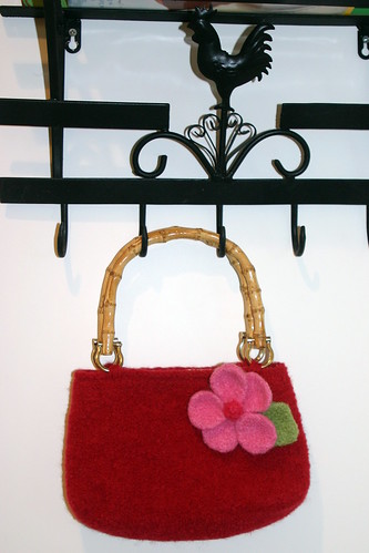 Red Felted Purse