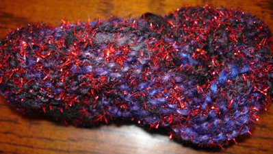Purple & Red Novelty Wool