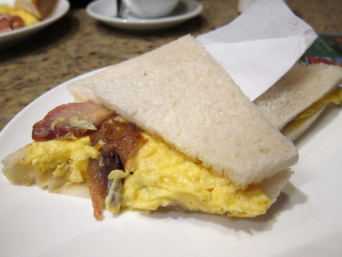 bbq pork egg sandwich