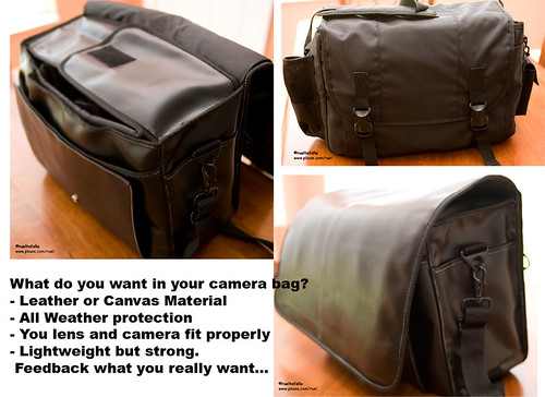 What do you want in a camera bag?