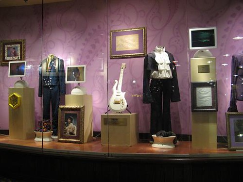 Prince exhibit at the Minneapolis Hard Rock Cafe