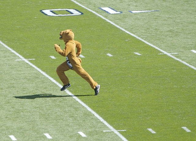 Nittany Lion Runs On Field