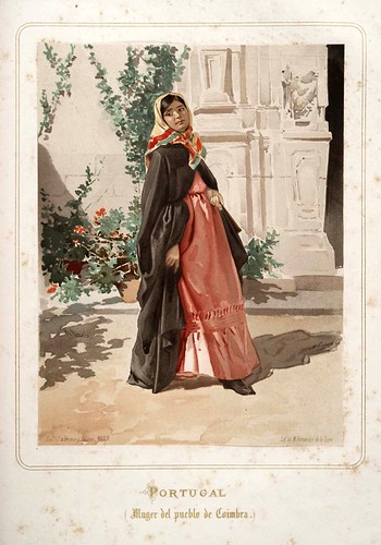 018-Portugal-Mujer de Coimbra-Las Mujeres Españolas Portuguesas y Americanas 1876-Miguel Guijarro