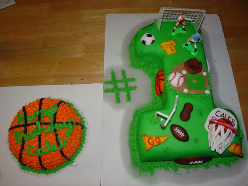 1st Birthday Cup Cake Ideas boys sports first birthday cake by Charley And