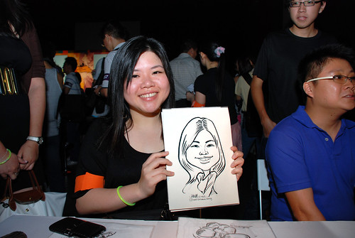 caricature live sketching for SDN First Anniversary Bash - 6