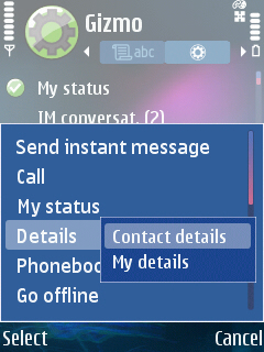 Contact Detail Options