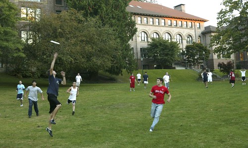 Old Main Frisbee Game