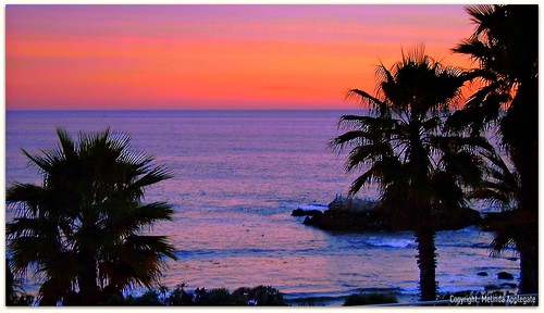 california beaches at sunset. Sunset at Laguna Beach in