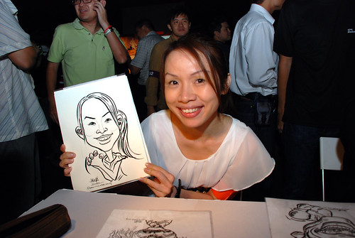caricature live sketching for SDN First Anniversary Bash - 21