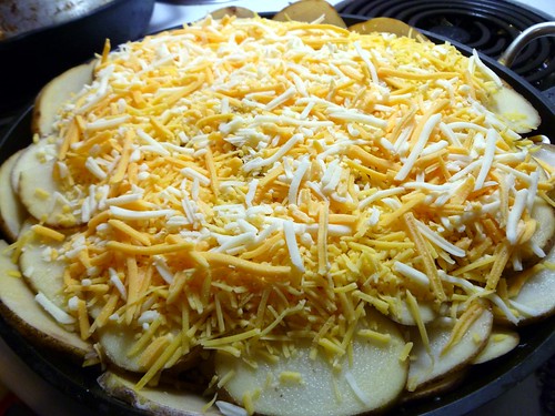 Cheesy potato bake