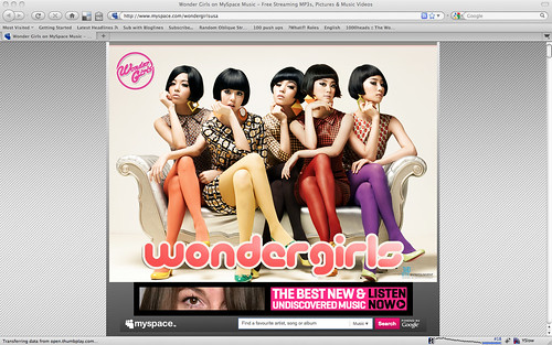 Wonder Girls MySpace