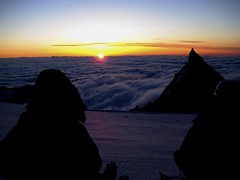 sunrise on summit day • above the clouds
