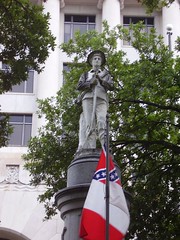 Young Soldier Atop the Confederate Memorial in Downtown Shreveport