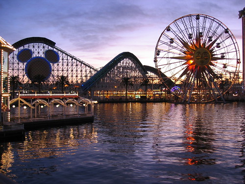 Original Paradise Pier at Sunset, Disney's California Adventure Park