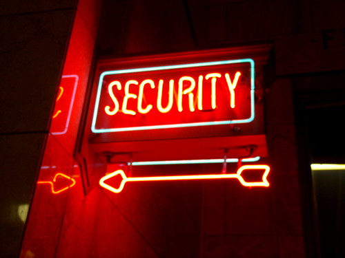 Security Sign by Dornoff Photography