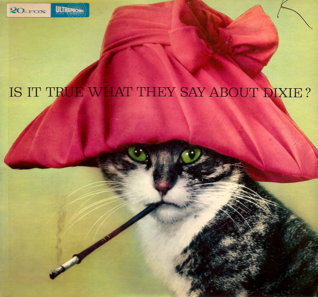 Dixie Album Cover (Cat Smokin' a Cig)