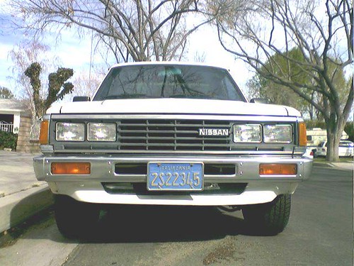 The popular and economical Datsun Nissan 720 compact pickup truck was 