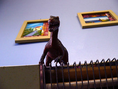 Dinosaur on heater
