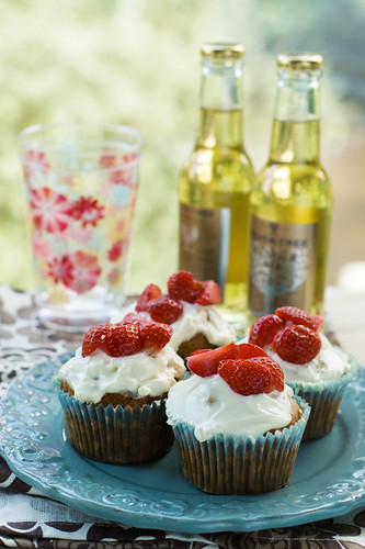 Strawberries and Fromage Frais Muffins