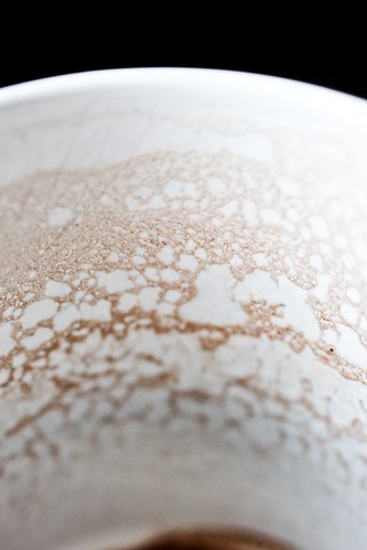 Hot Chocolate Foam Patterns Left Inside Mug - 1