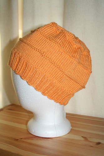 Chemo Hat - Knit Pick Shine - Apricot