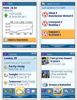 Yahoo! Go 2.0 mobile oneSearch