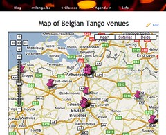 Milonga.be: tango venues