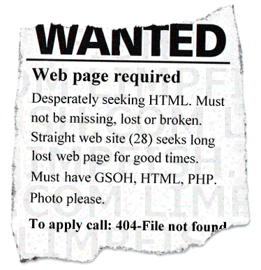 Wanted ad 404