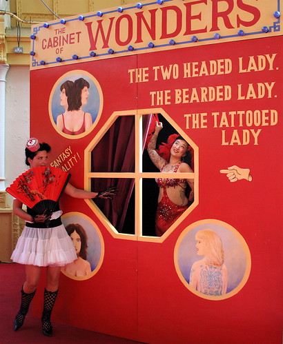 cupcake girl and tattooed lady