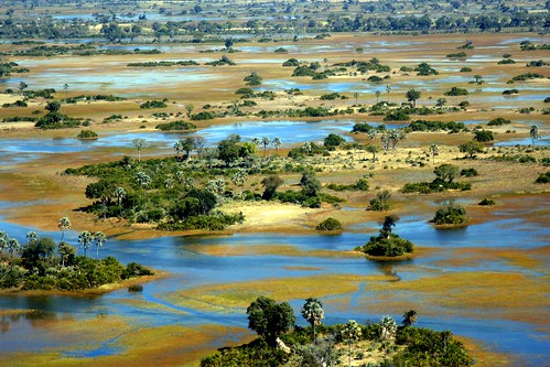 NXABEGA FROM THE AIR....WE WERE LITERALLY DROPPED INTO A SWAMP