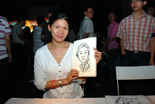 caricature live sketching for SDN First Anniversary Bash - 25