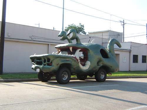 A Green Monster Truck found in Houston