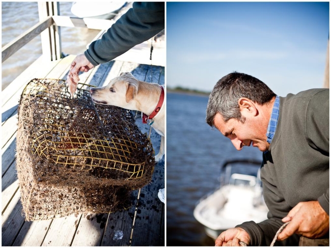 Setting and Lowering Crab Traps