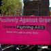 APEC07 queer bloc banner by Amy McDonell