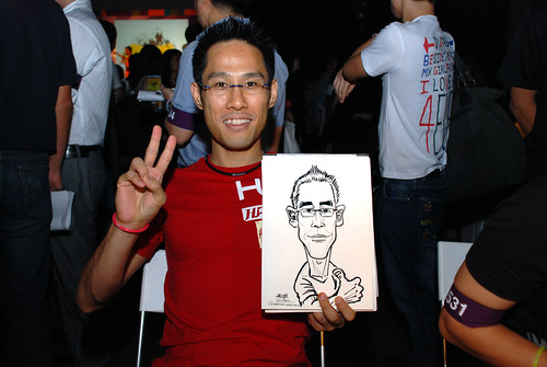 caricature live sketching for SDN First Anniversary Bash - 15
