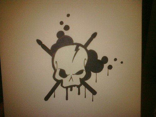 drum tattoo. up for a Skull/Drum tattoo